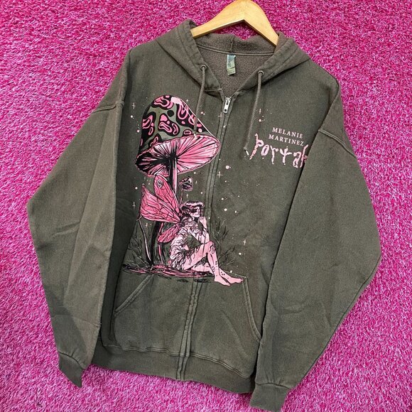 Melanie Martinez Portals Mushroom Fairy Hoodie Zip Up Size XL - Picture 3 of 4